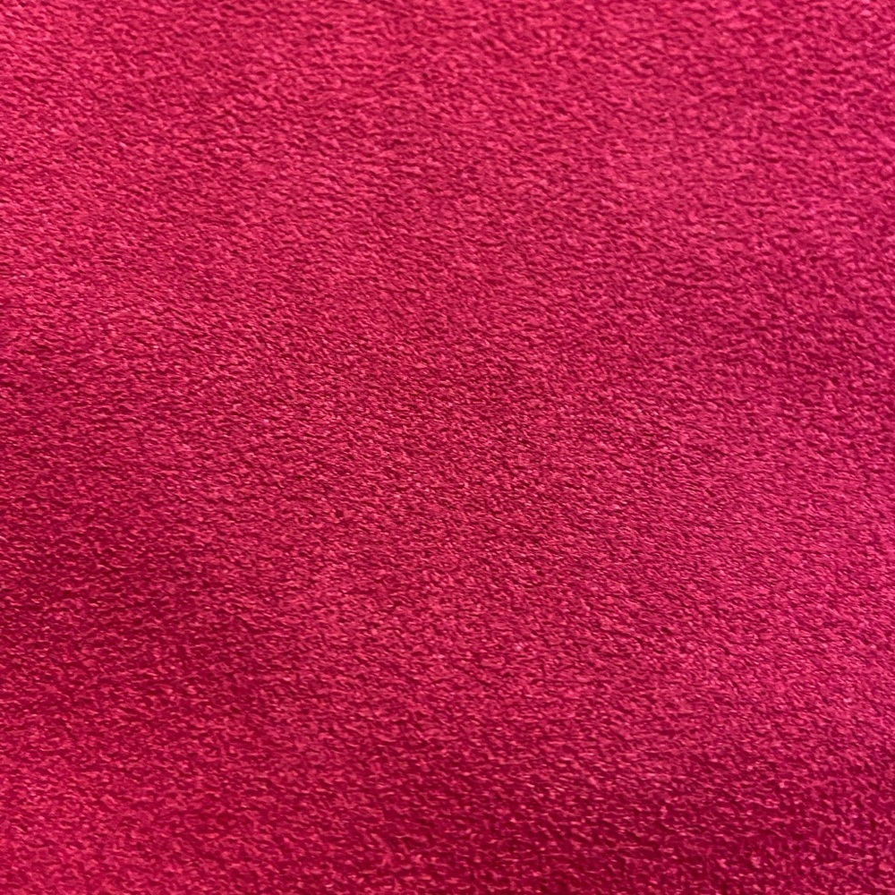 Vintage Chico’s Design Faux Suede Vest raspberry pink red Sz 3 large zip - Picture 4 of 4